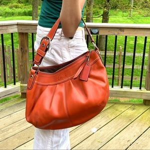 Coach Pleated Leather Soho Hobo Bag